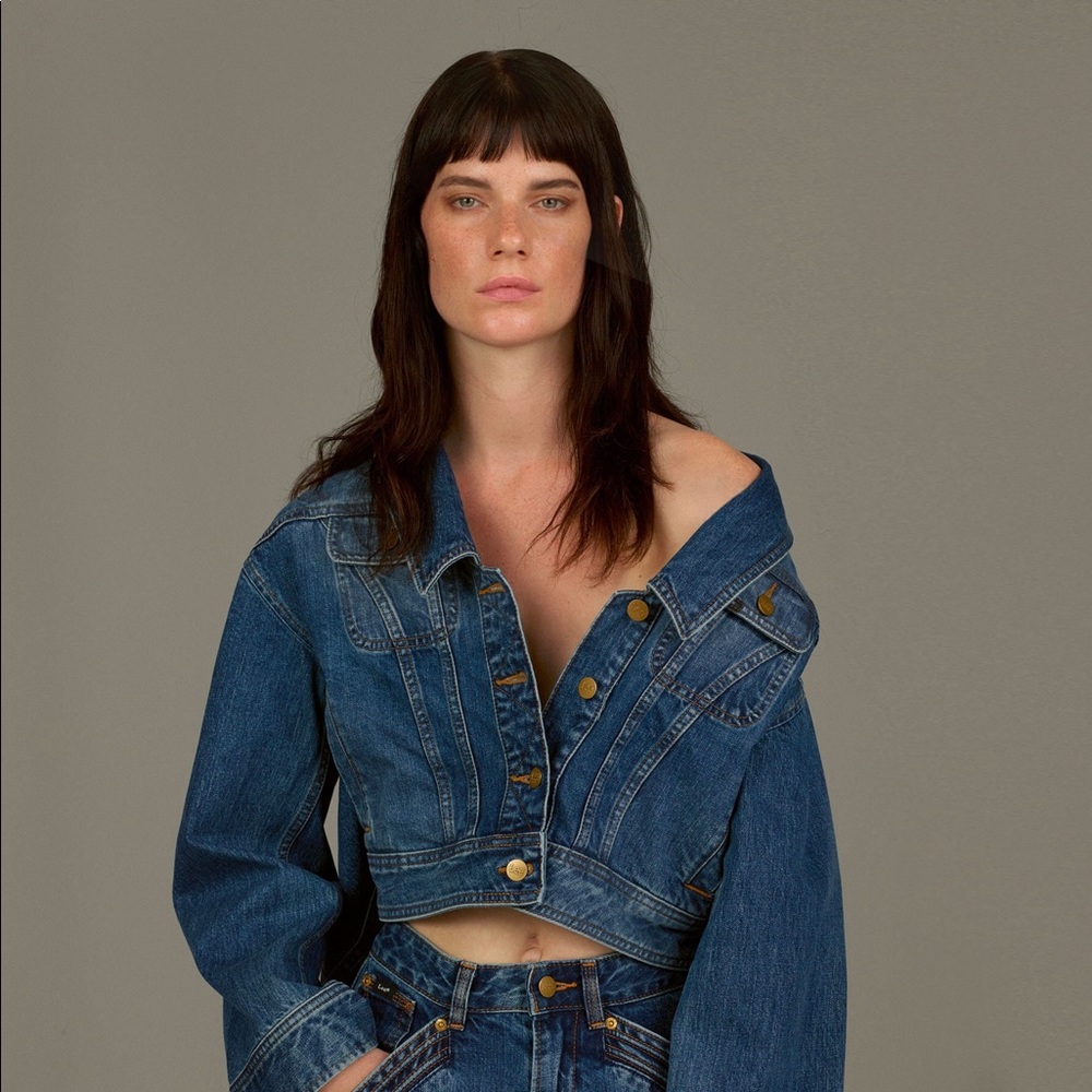 Self Portrait x Lee Denim Jacket Sz S